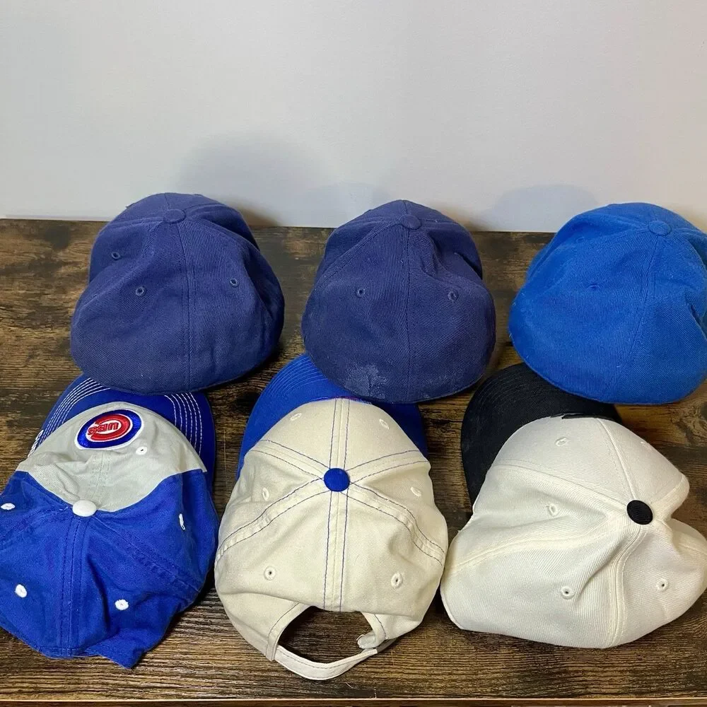 Chicago Cubs Hat Collection Lot of 6 Vintage Caps American Needle 7 1/8 MLB
